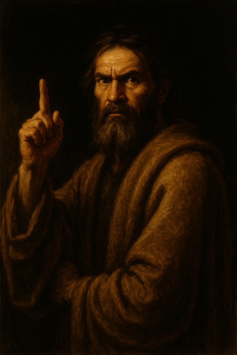 Abinadi, painted