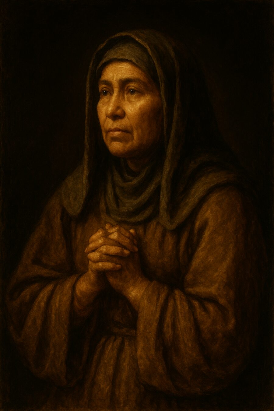 Abish, painted