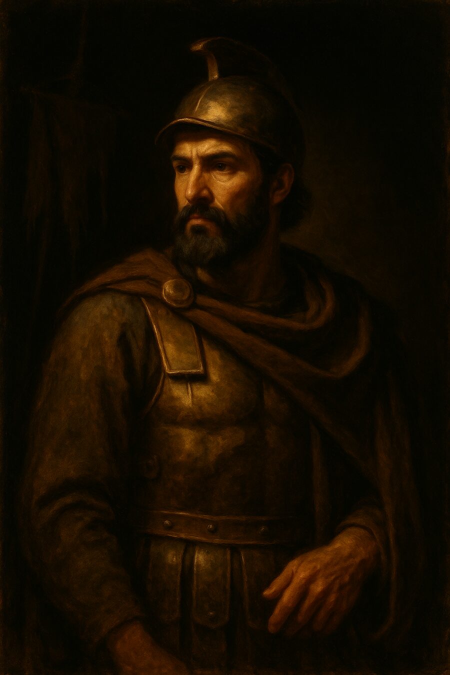 Captain Moroni, painted