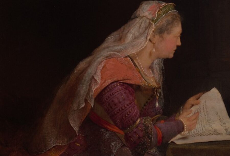 Esther, painted