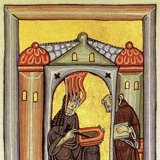 Hildegard of Bingen, painted