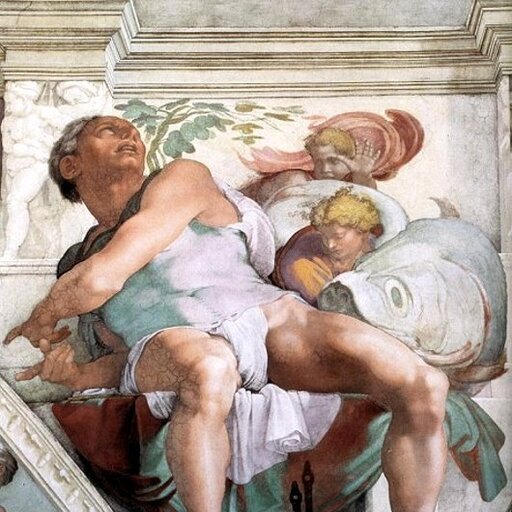 Jonah, painted