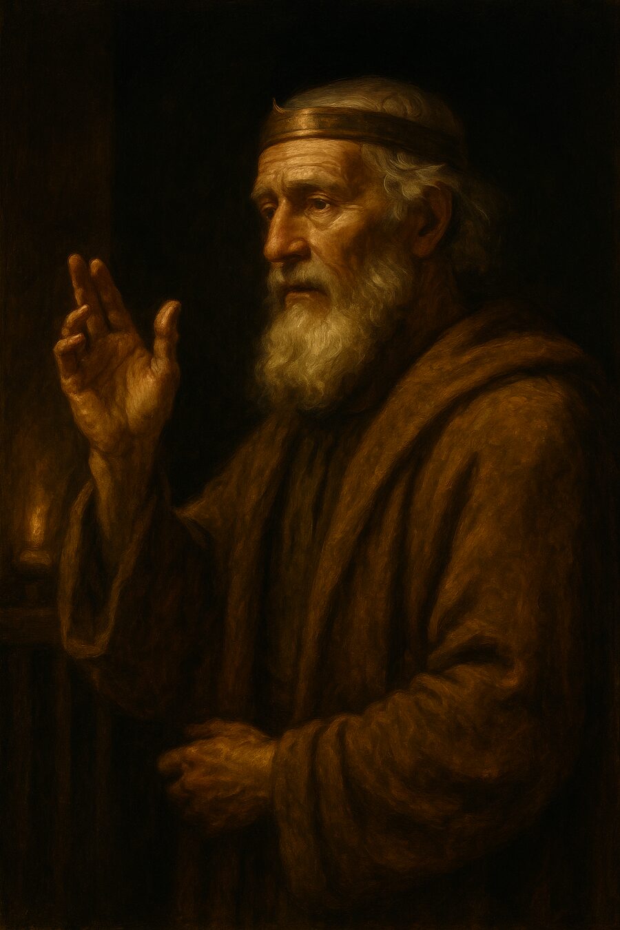 King Benjamin, painted