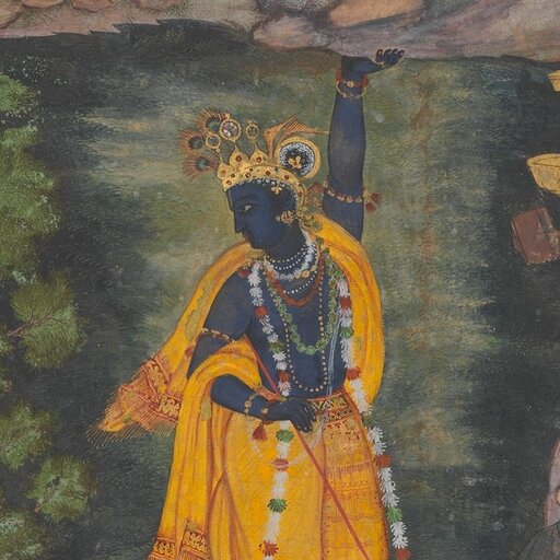 Krishna, painted