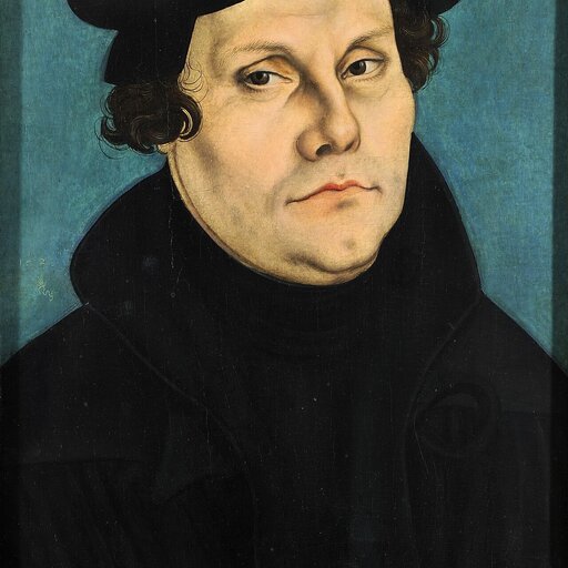 Martin Luther, painted
