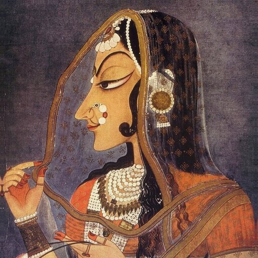 Radha, painted