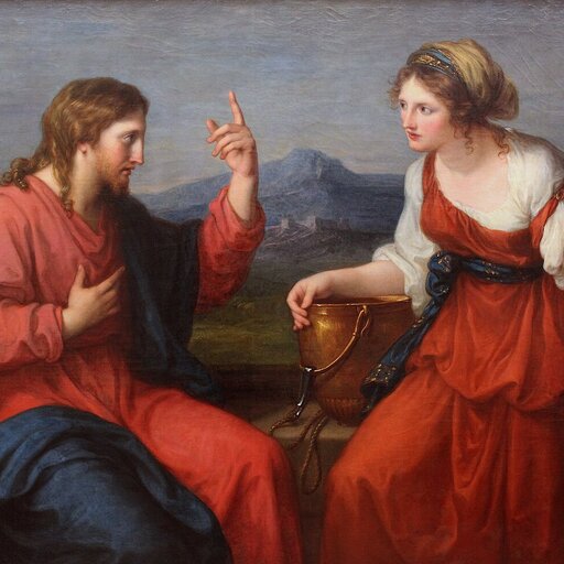 The Woman at the Well, painted