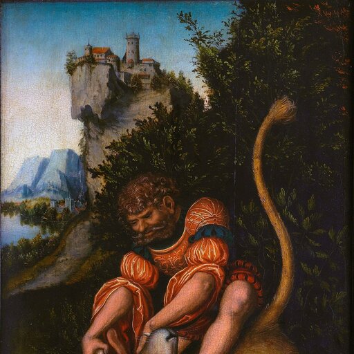 Samson, painted