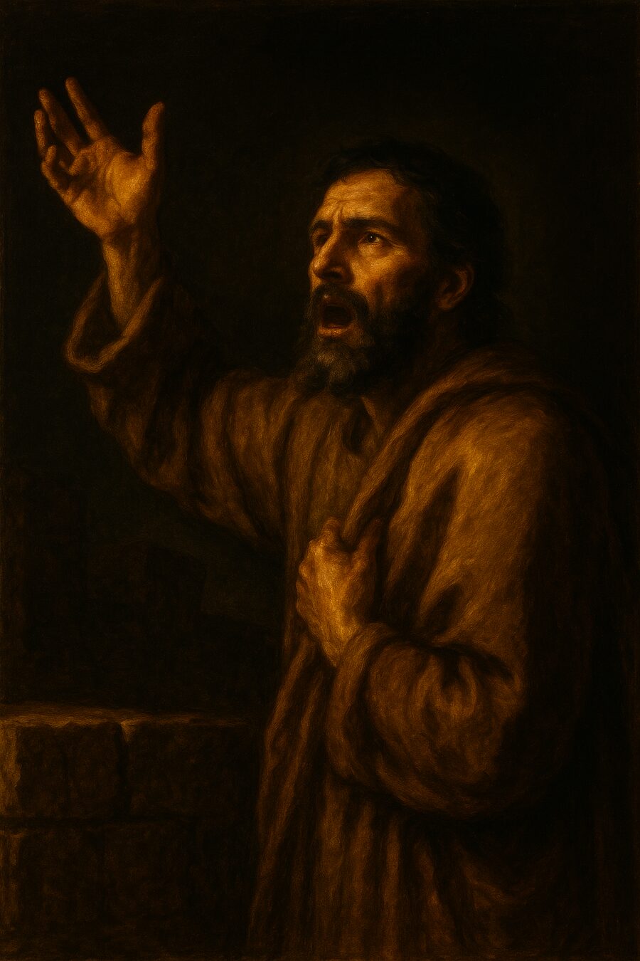 Samuel the Lamanite, painted